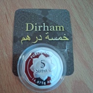 PUBLIC  SILVER 5 DIRHAM 14.875 gram (AG999) -L sesuai untuk dijadikan gift hadiah atau simpanan send