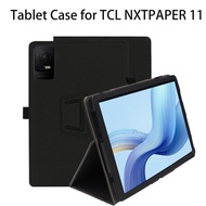 Tablet Case for TCL NXTPAPER 11 Protective Cover with Kickstand, Shockproof PU Leather  Sarung Table