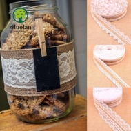 ZILUOLAN 2M Burlap Ribbon  Fashion Party Supplies Natural Hessian