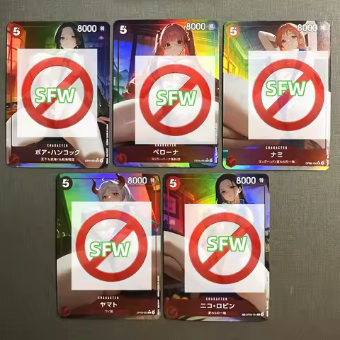 Anime One Piece card game Nami Robin Yamato Boa·Hancock Colorful flash collectible card gift