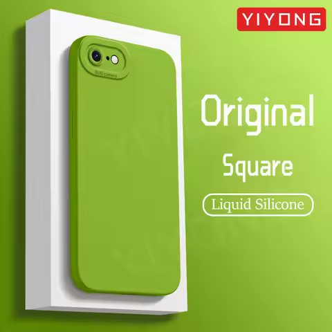 SE 2022 Case YIYONG Original Liquid Silicone Soft Cover For iPhone SE 2020 2 3 SE2 SE3 7 8 Plus iPho