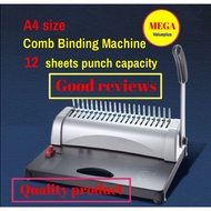 A4 Comb Binding Machine | Plastic Comb Binding Machine *Sharp Blade