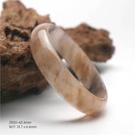 62.6mm Natural Jade Bangle 天然金丝玉手镯 (Z820)