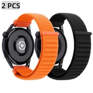 TEMU A Set Of 2 20mm/22mm Nylon Woven Watch Bands With A , Featuring A Strong Closure, Compatible Wi