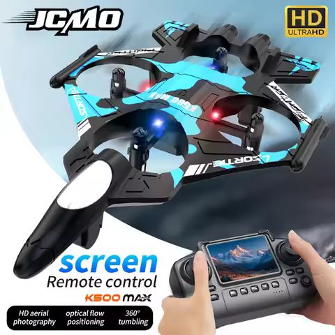 2026 New K500 MAX RC Foam Airplane 2.4G WIFI RC Fighter Stunt Tumbling Helicopter with LED Colored L