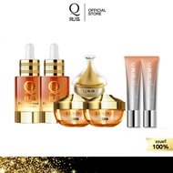 Q russ คิวรัสส์ set-Q7-06 [เซรั่ม 2+ ครีมออร่า2+มาส์ก1+กันแดด2] เซตลดการเกิดฝ้า กระ ลดเลือนจุดด่างดำ