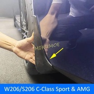 Mud Flap For Mercedes Benz C200 C300 W206 S206 2022 2023 2024 Splash Guard Fender Car Accessories