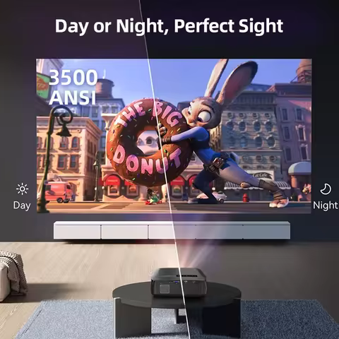 CAIWEI A10R 3500ANSI 1920 * 1080P Full HD 4K Projector Smart Android Auto Focus Outdoor Home Cinema 