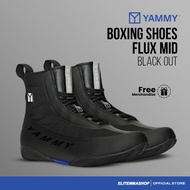 YAMMY FLUX MID BOXING SHOES BlackOut Boxing SHOES