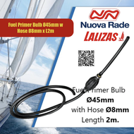 NUOVA RADE Fuel Primer Bulb Ø45mm w/Hose Ø8mm x L2m