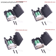 [snowsumptuous] DB9 Serial Adapter RS232/485/422 Connector Male Female 9 Pin Breakout Terminals Conn