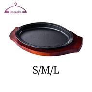 [Amleso2] Griddle Steak Plate Platter Fajita Pan Fajita Server Plate Steak Pan Grill Plate for Stove