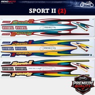 Yamaha SPORT 2 / SPORT II (2) SPORT TWO Body Stripe Sticker Set Premium