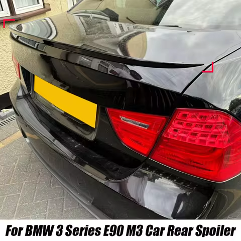 For BMW Accessories 3 Serie E90 E91 E30 E36 E46 F30 F31 G20 M3 Car Rear Trunk Spoiler Wing Lip Gloss