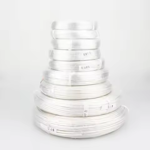 10meter/lots Silver Plated 6N OCC Signal Wire Cable 0.12square for DIY Headphone cable 0.12-6 square