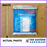 ✓ ♚ ◴ NOVTEK Colored Cement for Flooring 2Kg Color White Red Green Black