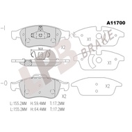 LPB Brake Pad FrOnT NA11700	Renault Captur 1.2 16'-,Fluence 2.0 14'-15'	 Renault Megane III 2.0 13'-