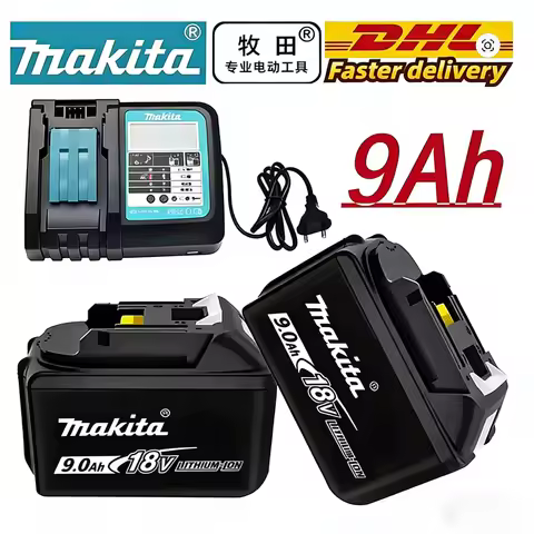 Genuine Makita 18V 9Ah 6Ah 5Ah Rechargeable Battery Makita Power Tools Li-ion Replacement 18v Batter