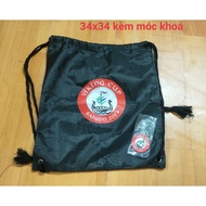 34x34 drawstring parachute bag with keychain - gift (Tlý)