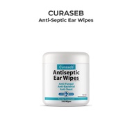 CURASEB Anti-Septic Ear Wipes for dogs & cats - Anti-Fungi / Anti-Bacterial / Anti-Yeast - 100 Wipes