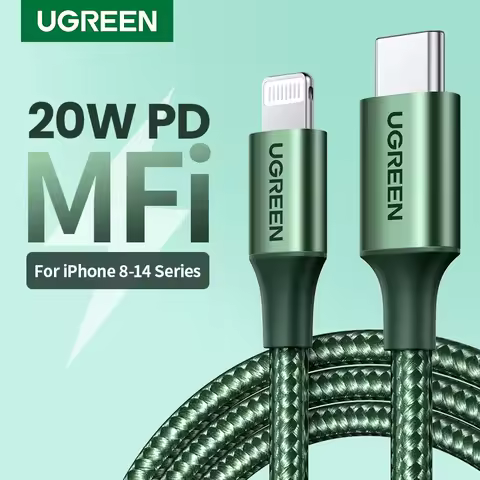 UGREEN MFi USB C to Lightning Cable PD20W Fast Charging for iPhone 14 13 12 Pro Max Mini Data Cable