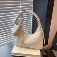 Niche Baguette Bag Shoulder Bag High-End Leather Crossbody Bag