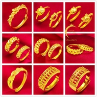 Fashion Accessories 💍Cincin Belah Rotan Emas Korea cop 916 50 design options/Goldkingdom Jewellery 2022 NEW Tiger Abacus Twist Adjustable Ring Perempuan Emas Bangkok 24k COCO Gold Rings - Koko Pasir