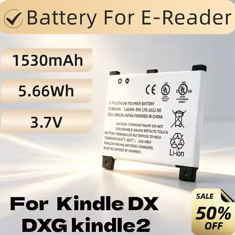 Rechargeable Battery for Kindle 2 Kindle DX Kindle DXG E-book Reader Portable E-Reader Replacement A