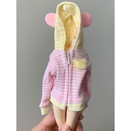 [Just Clothes, Dolls Not Included] azone ob22/24 licca Cute Baby Clothes Pink Bear Check Shirt