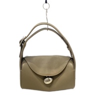 Cafune Handbag Purse Charm beige leather Direct from Japan Secondhand