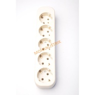 Eterna 5L 5-Hole Brass Terminal Socket Eterna OB Outbow Stick-on ET-058 ET 058 Cream SNI
