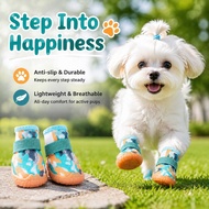 Anti-Slip Dog Shoes Breathable Mesh Paw Protection Boots for Small Dogs