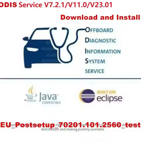 ODIS-Service 7.2.1 Postsetup_70201.101.4810 for 5054a Diagnostic software odis-s V11.0/V23.01 for 61