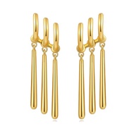 1Pair One Piece Zoro Anime Earrings Women Men Cosplay Earrings Piercing Jewelry Fashion Fake Triple