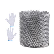 Aluminum Gutter Guard Rust-proof Mesh Gutter Protectors 6m/19.6Feet Long Anti-Leaf Mesh Guards to St