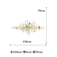 Modern Iron Wall Art ตกแต่งเหล็กแขวนผนังสําหรับห้องนั่งเล่นโซฟาพื้นหลัง Wall Decor โมเดิร์นหรูหรา Ir