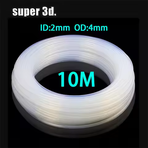 10m PTFE Tube Clear PiPe PFA ID 2mm OD 4mm For V5/V6 1.75mm Bowden Extruder J-head hotend throat 3D 