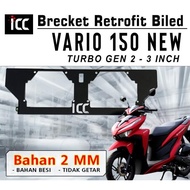Brecket Retrofit Projector Biled 3 Inch All Bullaes Iron Motorbikes Ready to Send