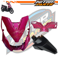 Cover Body Depan Honda Beat Fi New Esp 2016-2019 Pink ( Batok Depan Tameng Depan Spakbor Depan ) Bod