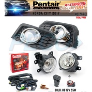 HONDA CITY 2017Y CHROME FOG LAMP W/CABLE SWITCH (HD-747E)