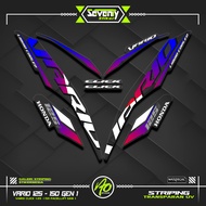 STRIPING VARIO 125 NEW GEN1 MOTIF 8 TRANSPARENT STICKERS UV STICKER HONDA VARIO 125i GEN 1 CLEAR