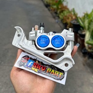 ปั้มล่างPcx125-150-160ABSปั้ม8.1CNC+พร้อมขาจับ Pcxจานเดิม220MM. ✅แถมน็อตเลส2ตัว✅ #ปั้ม81CNC #ปั้มล่า