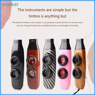 Wor* Professional Small Kazoo Musical Instrument Double Membrane Kazoo for Children