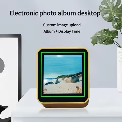 Smart Weather Clock WiFi Desktop Elec-Clock with Weather Forecast Temperature Humidity Display Auto 