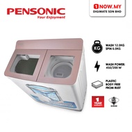 PENSONIC 12kg/6kg Semi Auto Washing Machine PWS-1205G | Mesin Basuh 洗衣机