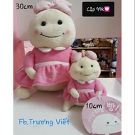 [HCM]Cặp gấu bông Mỡ Váy Hồng Đáng Iu Ú Nù Y Hình Mới 99%