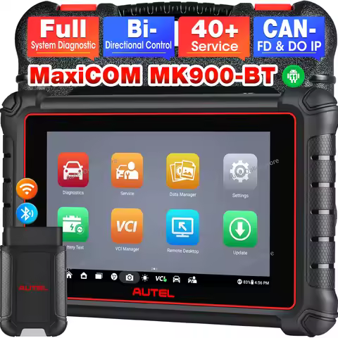 2025 Autel MaxiCOM MK900BT Scanner MK900 BT Car Diagnostic Scan Tool Bidirectional Scanner DoIP/CAN 