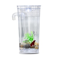 Tongpudi【Ready Stock】 1 Set Tank Transparent Automatically Water-changing Safe Mini Aquarium Kit with Filtration for Small Fish : A