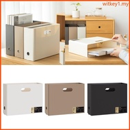 WIT File Box Desktop Organizer Document Organizer Box File Storage Box for Office
