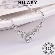 HILARY JEWELRY Accessories Rantai Korean Original Pendant 925 Diamond Perempuan Women Perak Simple For Sterling Moissanite Chain Silver Leher Necklace 純銀項鏈 N1512